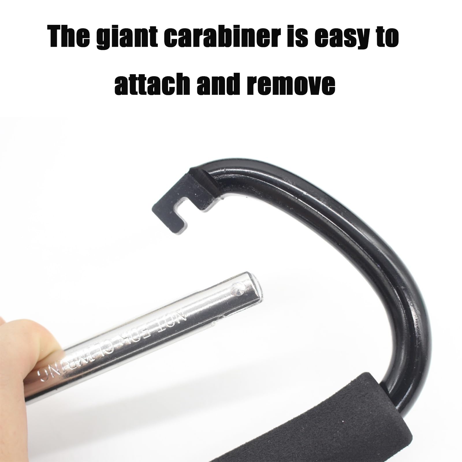PandaEar stroller hooks universal fit on handlebar with various bags.