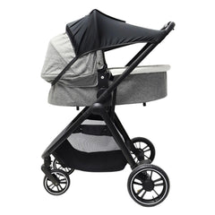 PandaEar sun shade mesh window allows air flow and clear view of baby