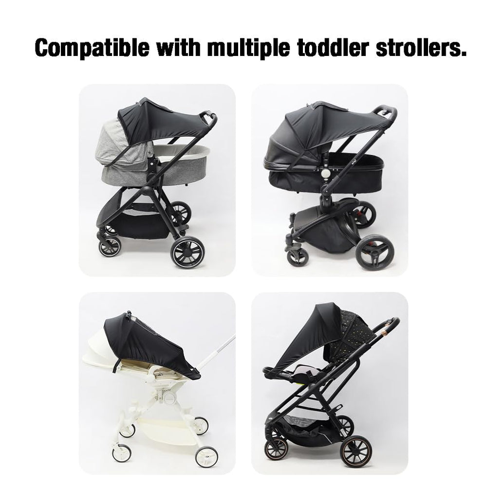 PandaEar universal shade fits most strollers and bassinets for wide compatibility
