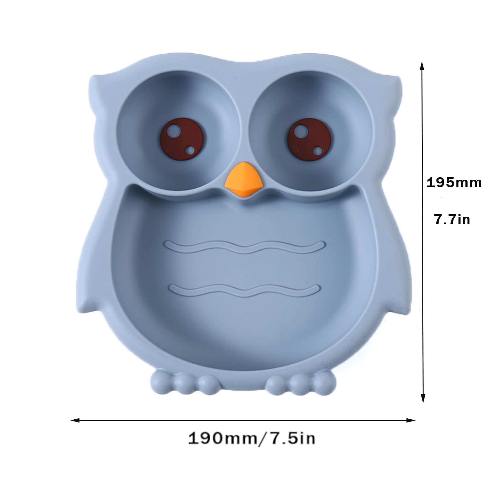 PandaEar BPA-free silicone plate keeps foods safe and flavor-preserving.