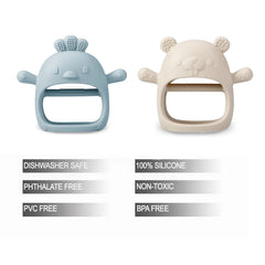 PandaEar teether with easy grab handle for little hands.