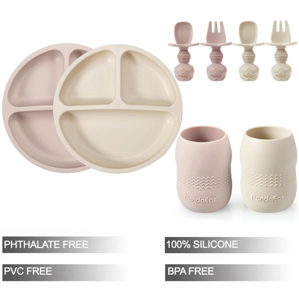 PandaEar tiny cup with spoons supports safe self-feeding and gentle sipping.