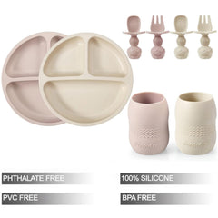 PandaEar tiny cup with spoons supports safe self-feeding and gentle sipping.