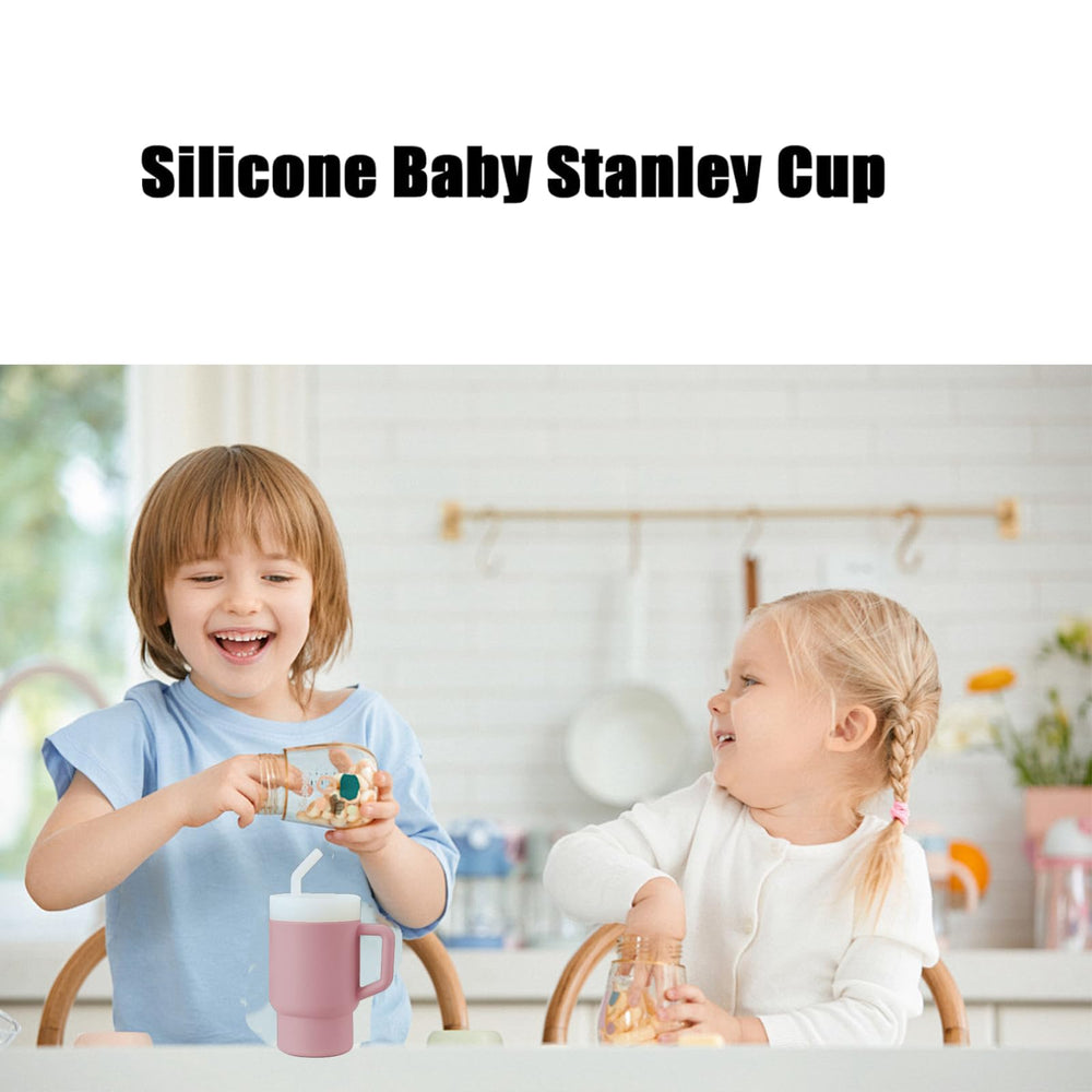 PandaEar toddler cup with easy-grip handle supports independent drinking.