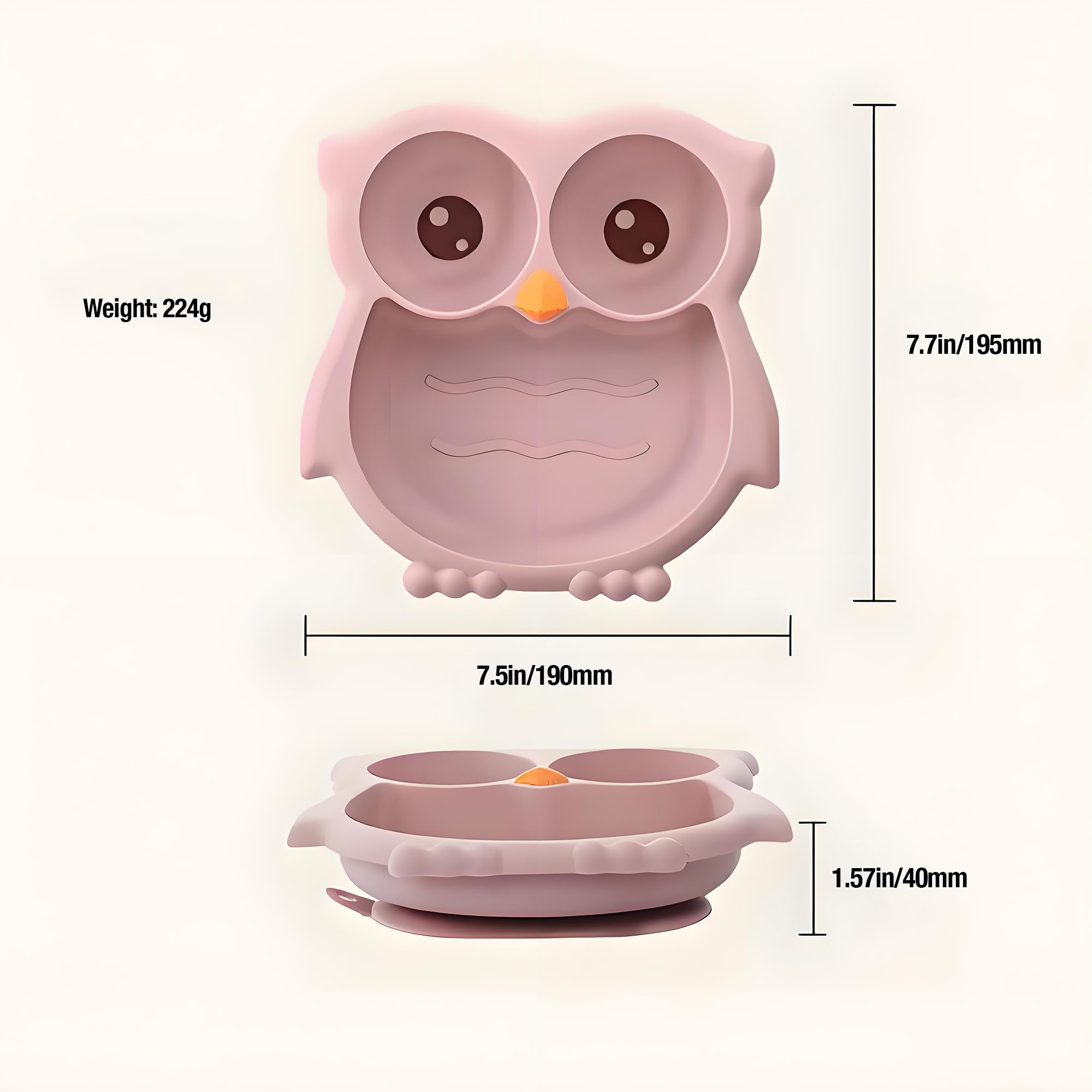 PandaEar dishwasher-safe plate demonstrates quick cleaning after meals and snacks.
