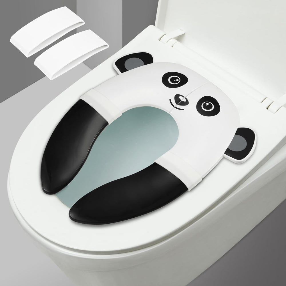 PandaEar toilet seat cover folded for compact travel use