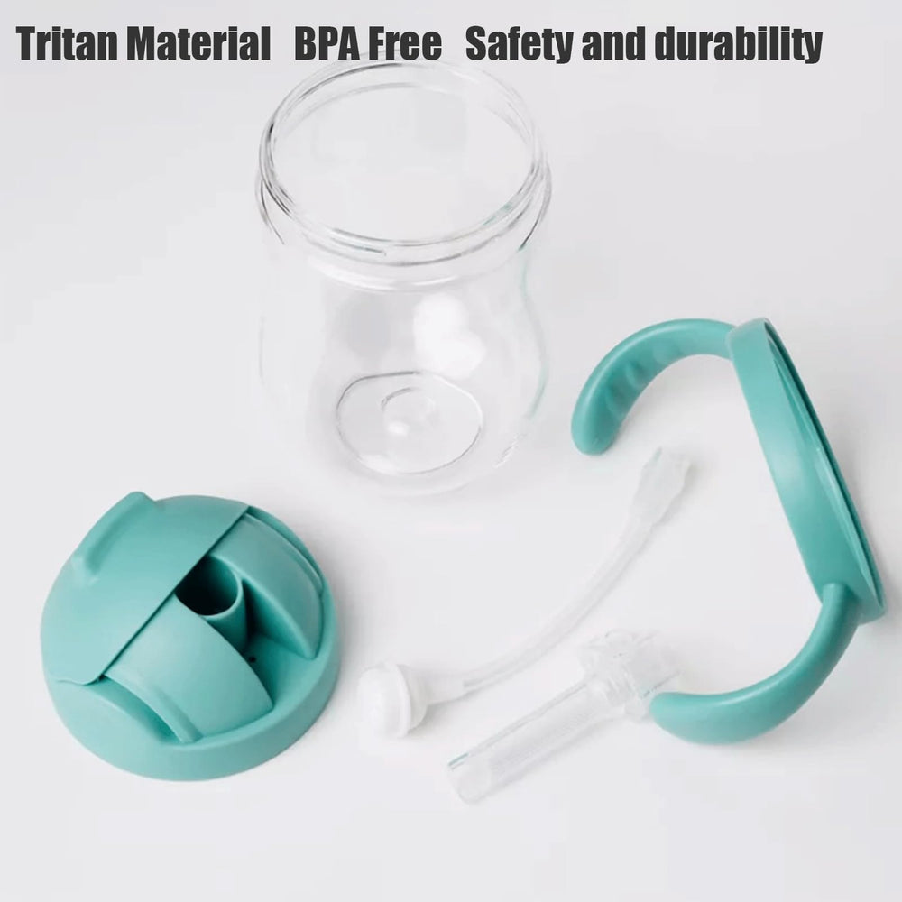 PandaEar Tritan material cup appears crystal-clear and odor-resistant for daily use.