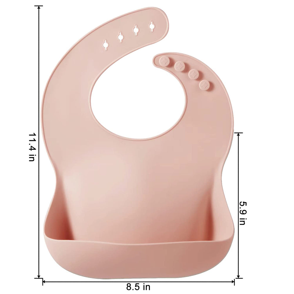 PandaEar unisex design bib with adjustable closure fits growing babies safely