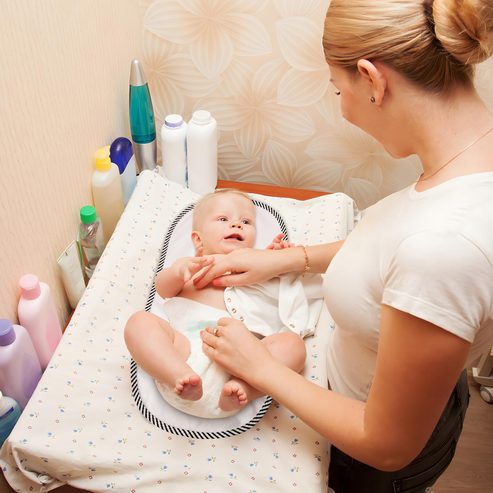 PandaEar liner showcases waterproof backing to help keep surfaces dry between diaper changes