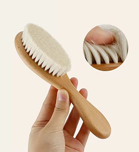 PandaEar wooden toddler comb with anti-static wood design