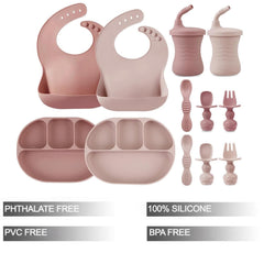 PandaEar sectioned plate with suction shows mess-free meals.