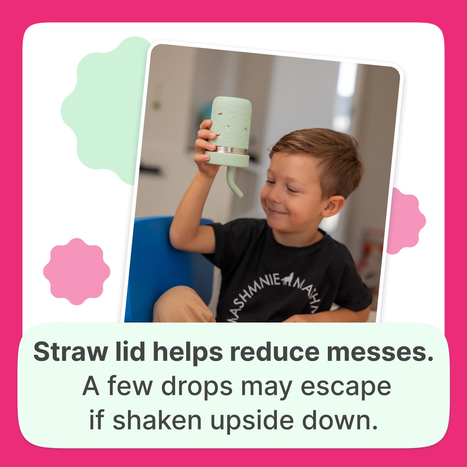 Pandaloo snack storage lid converts cup to a compact snack container