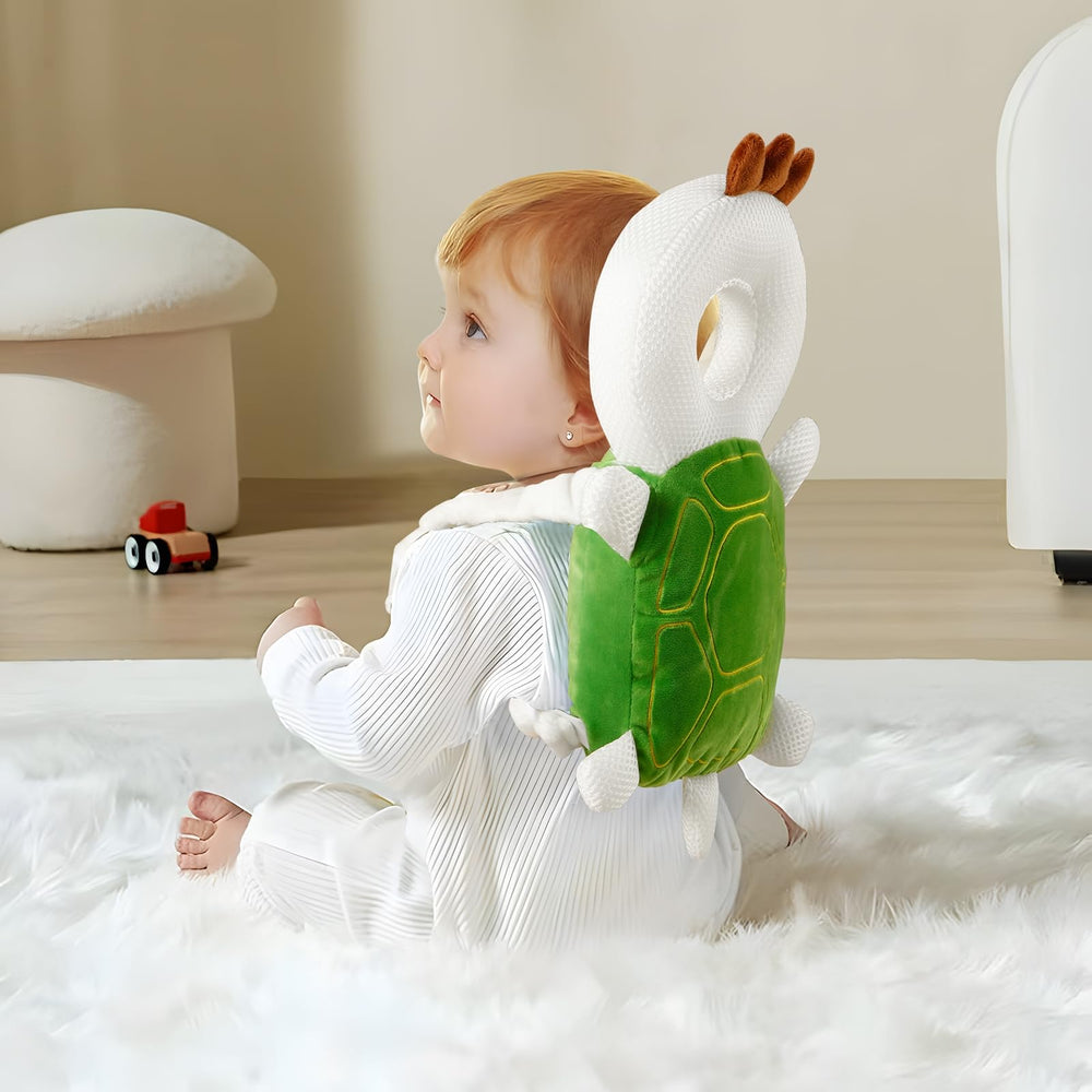 PandaEar 2-in-1 backpack head protector combines safety and convenience.