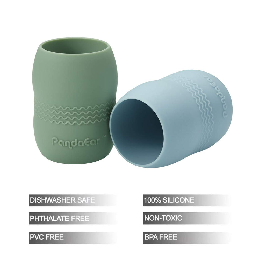 PandaEar tiny cups with teeth-friendly design and safe materials