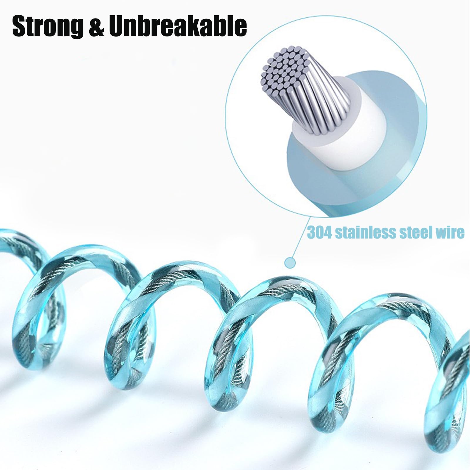 PandaEar 360-degree swivel clip prevents tangling during outings.
