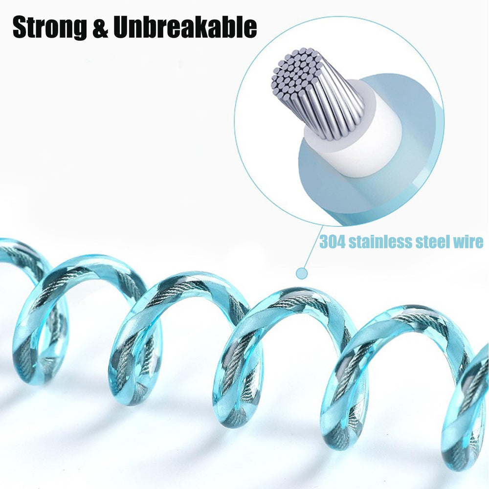 PandaEar 360-degree swivel clip prevents tangling during outings.