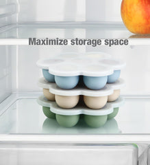 PandaEar lid-clip secure design prevents spills during freezer storage.