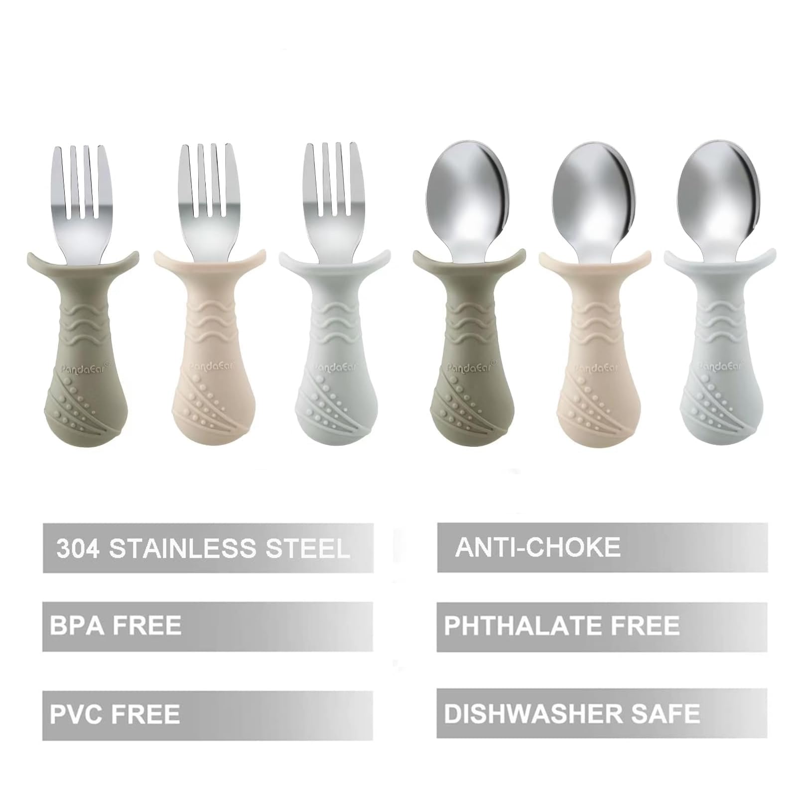 PandaEar anti choke design utensil helps little fingers with safe meals.