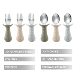 PandaEar anti choke design utensil helps little fingers with safe meals.