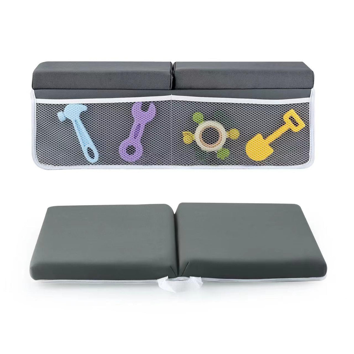 PandaEar baby bath kneeler with four suction cups for secure, slip-free bath time.