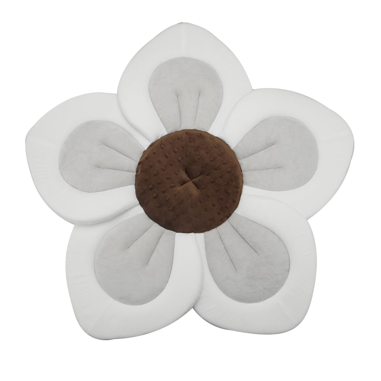 PandaEar Baby Bath Pad soft petals detail shows gentle newborn support during bath