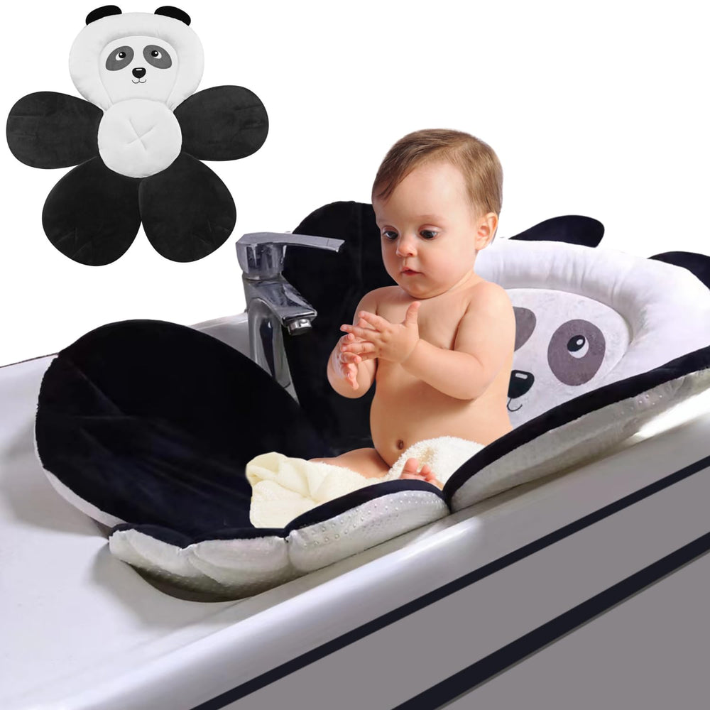 PandaEar ergonomic design cradles tiny bodies for stress-free bath time.