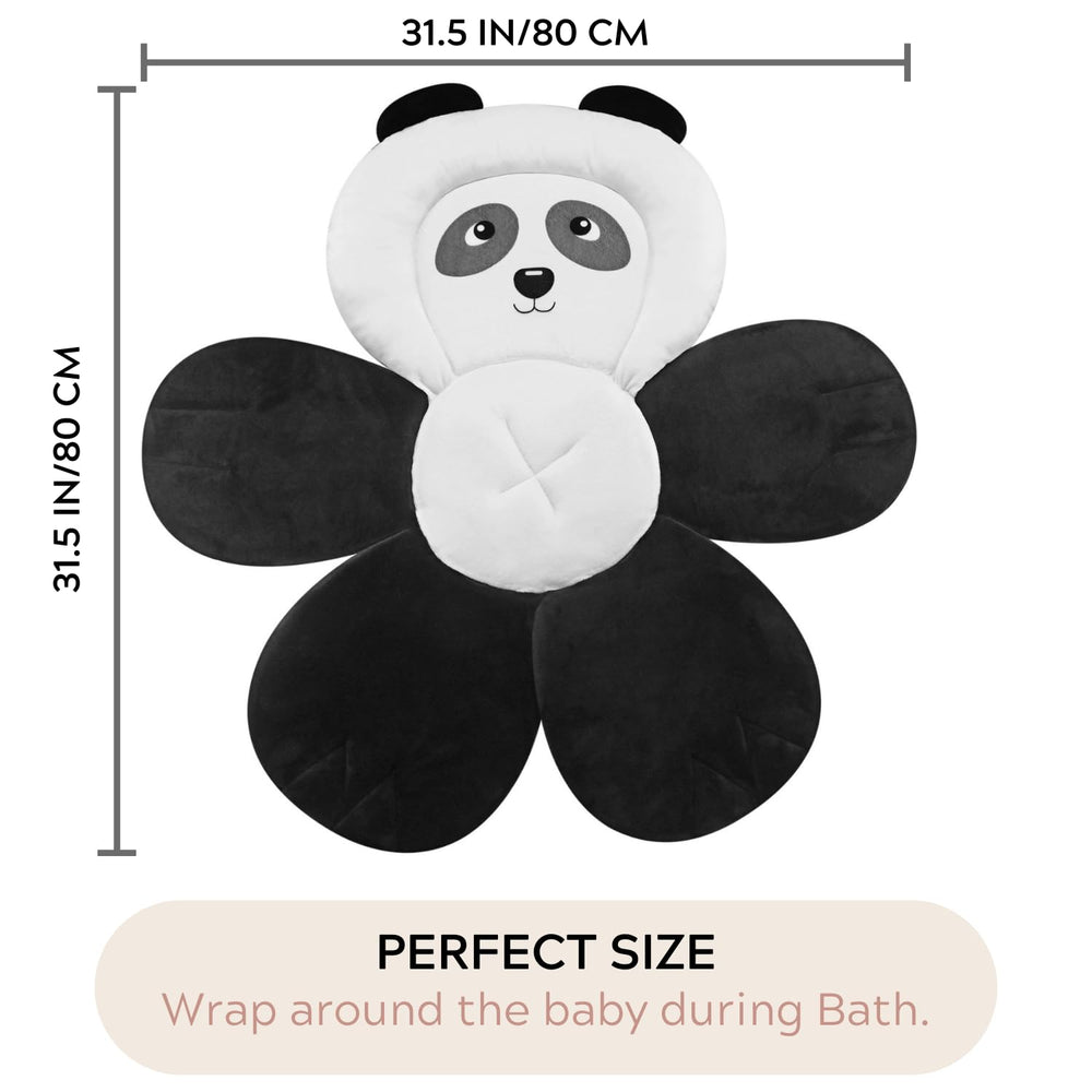 PandaEar bath-seat-in-sink use promotes quick, comfortable baths.