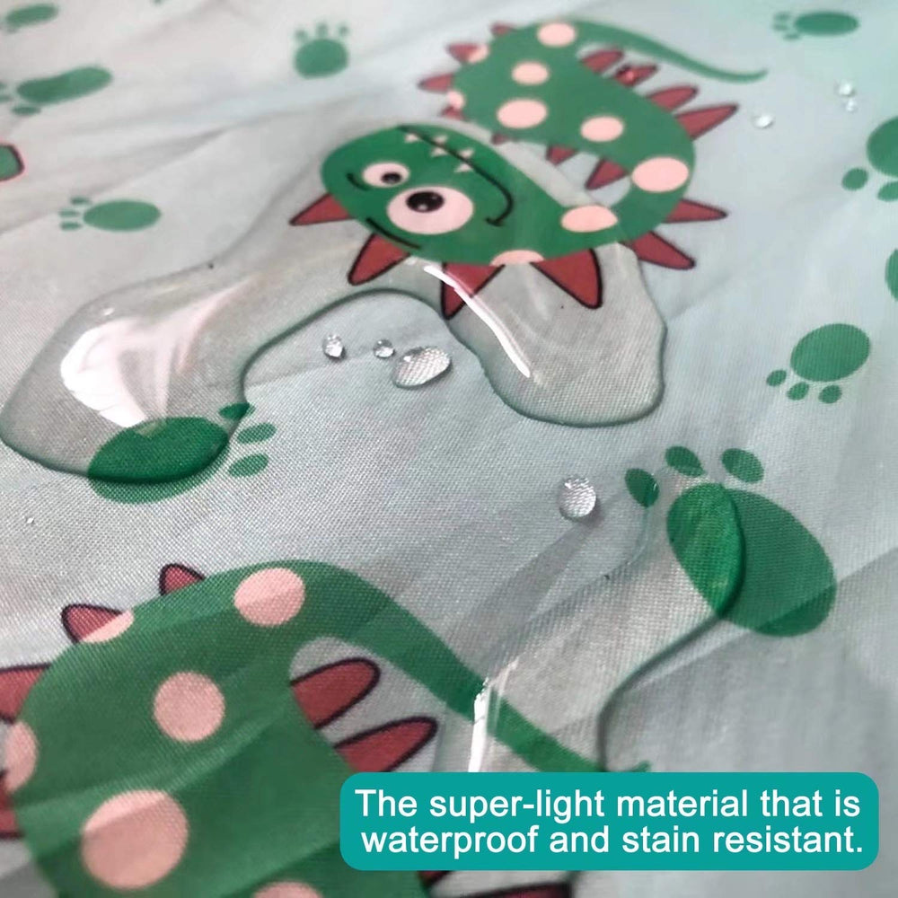PandaEar 12-48 month fit bib demonstrates adjustable sizing as child grows.