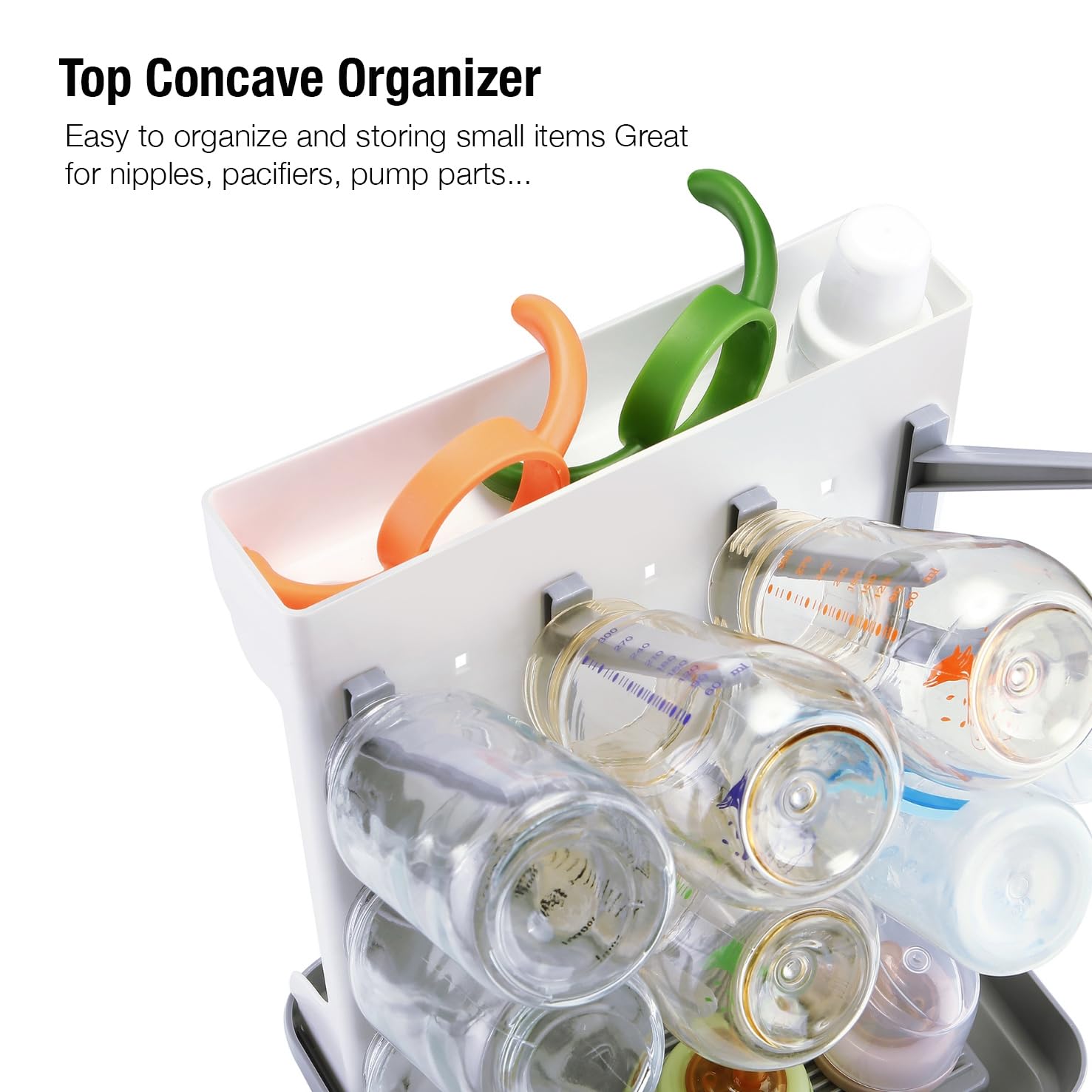 PandaEar drying stand features anti-slip feet for stable, mess-free use