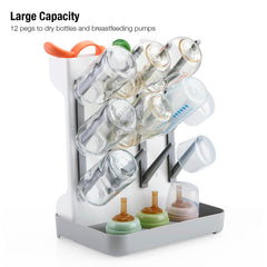 PandaEar rack shows removable drip tray for easy cleaning and countertop protection