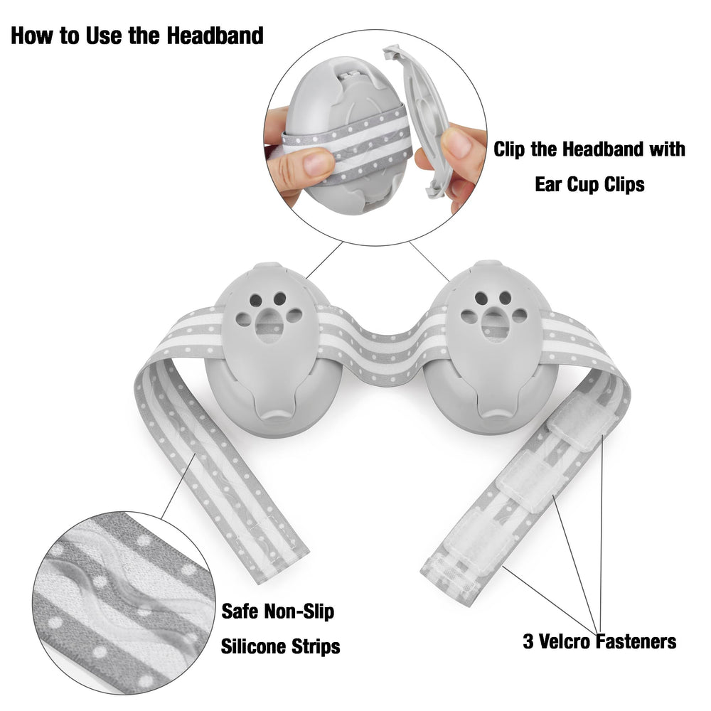 PandaEar Baby Ear Muffs ABS shell demonstrates durability during play