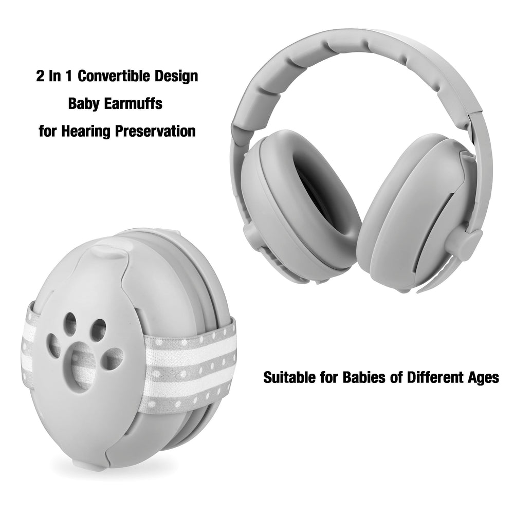 PandaEar Baby Ear Muffs fontanel friendly design avoids pressure on fontanels