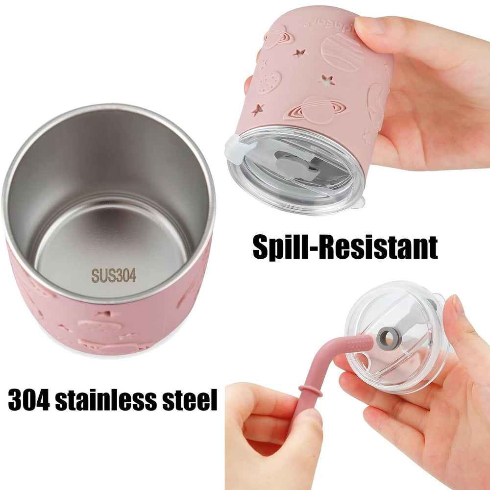 PandaEar silicone sleeves add grip and softness for little hands.