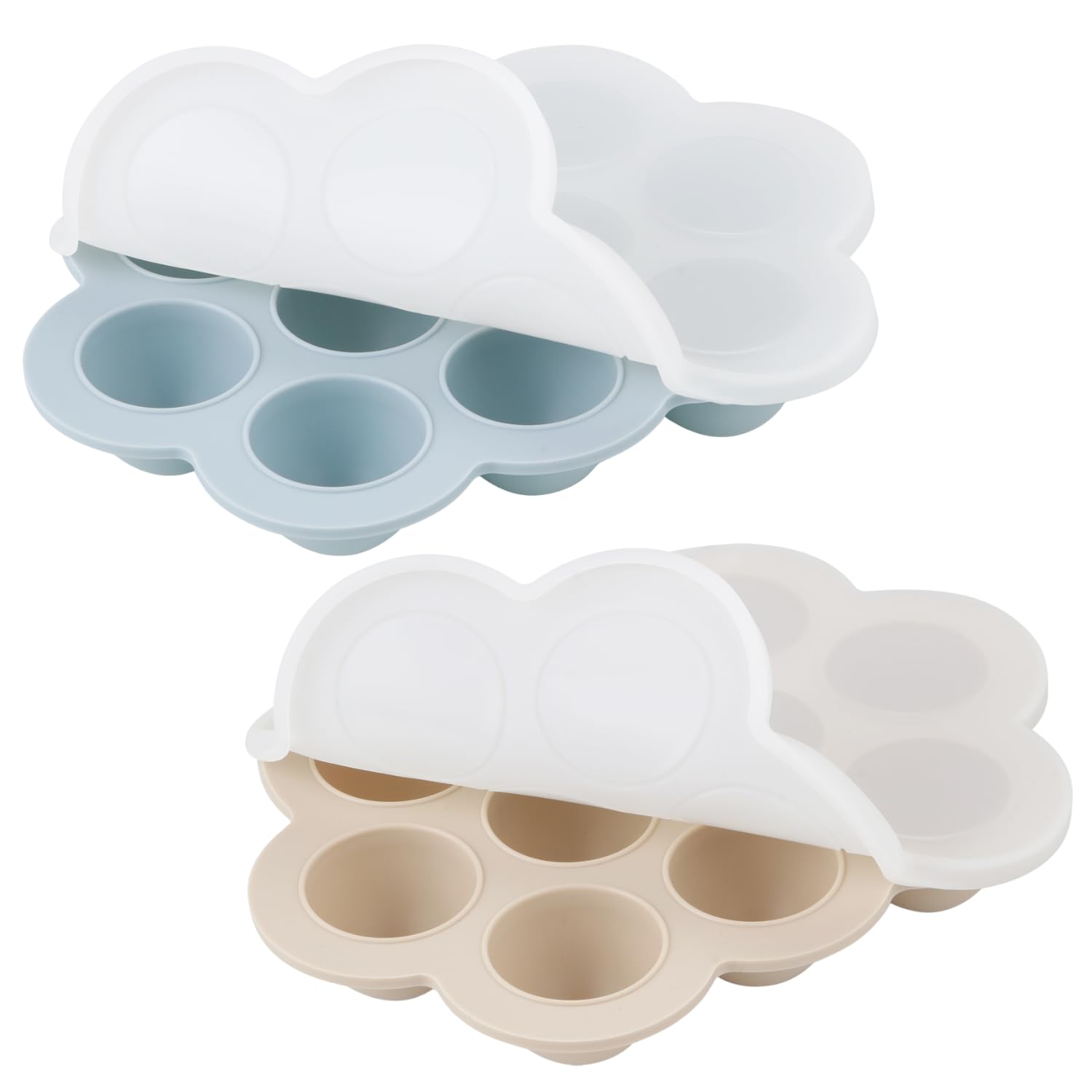 PandaEar tray storing breastmilk and purees in precise portions.