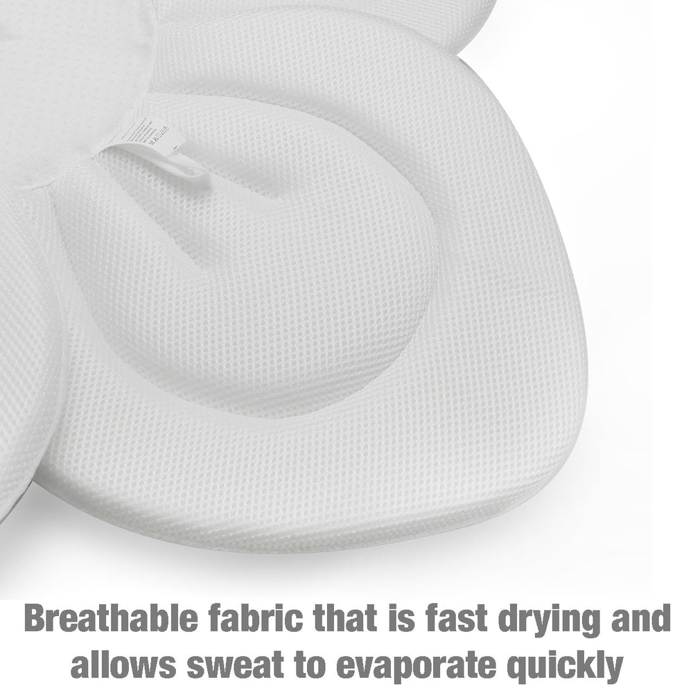 PandaEar in-use infant setup highlights soothing, stress-free bath routine