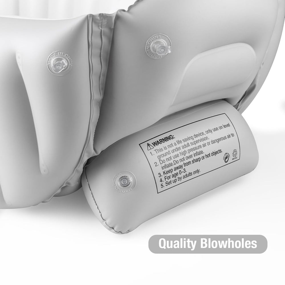 PandaEar bathtub side pocket keeps essentials within reach during baths.
