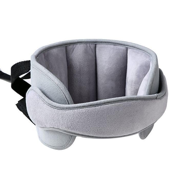 PandaEar car seat head support with angled adjustment for better comfort during rides.