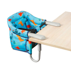 PandaEar clip-on high chair attached to table for stable mealtime