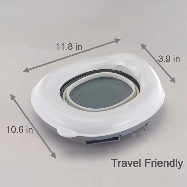 PandaEar contoured design potty seat provides comfortable positioning for toddlers.