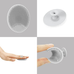 PandaEar cradle cap brush silicone close-up demonstrates gentle exfoliation for tiny scalps.