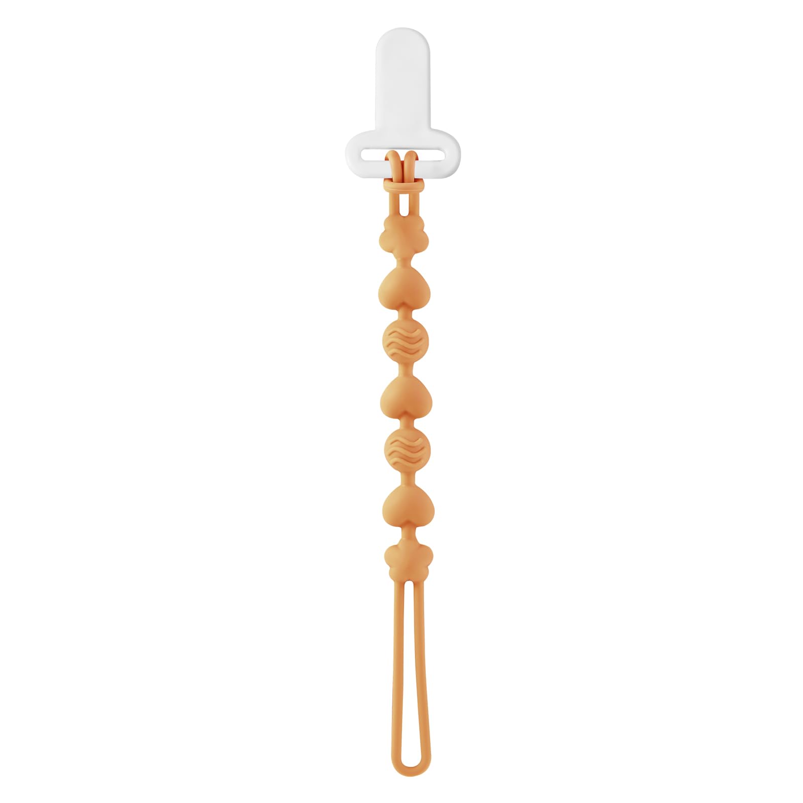 PandaEar easy-clean pacifier clip reduces pacifier hunts for toys and clothing.