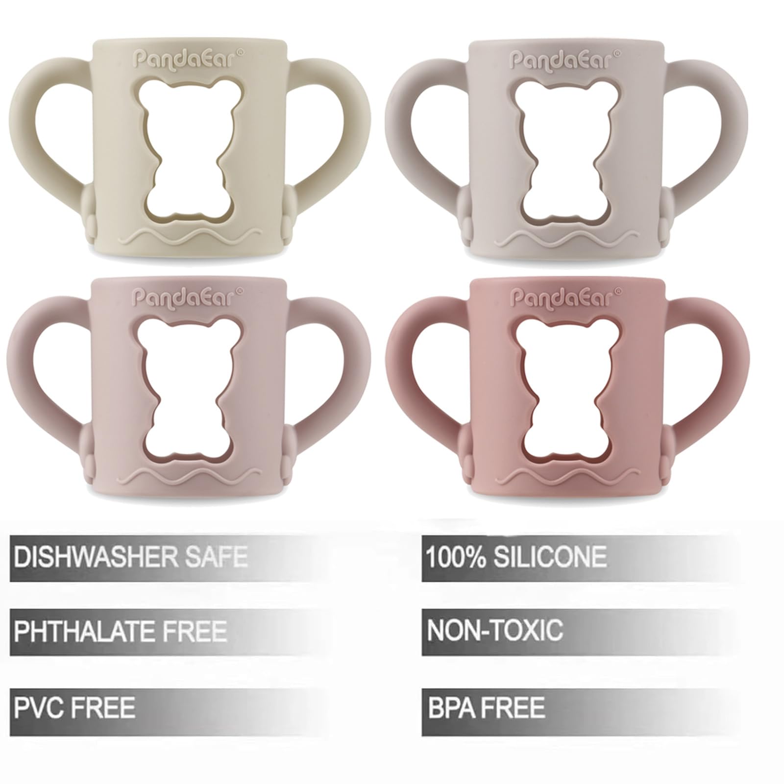 PandaEar ergonomic silicone handles optimize grip for tiny hands