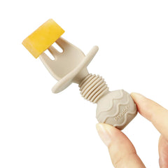 PandaEar ergonomic handle spoons aid easy food guidance for babies