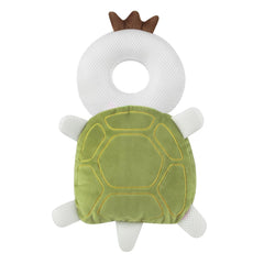 PandaEar head protector in green cushions little heads during crawling and walking adventures.