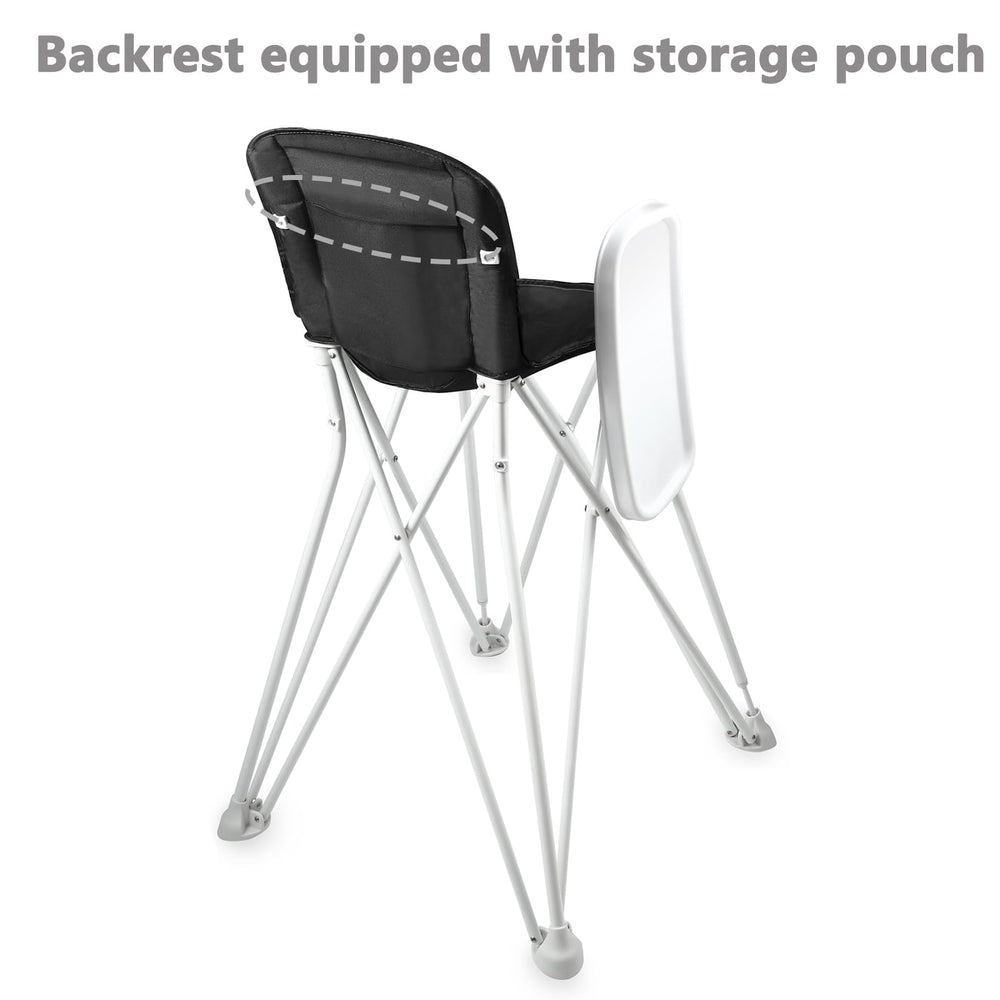PandaEar high chair showing a supportive footrest for growing toddlers.