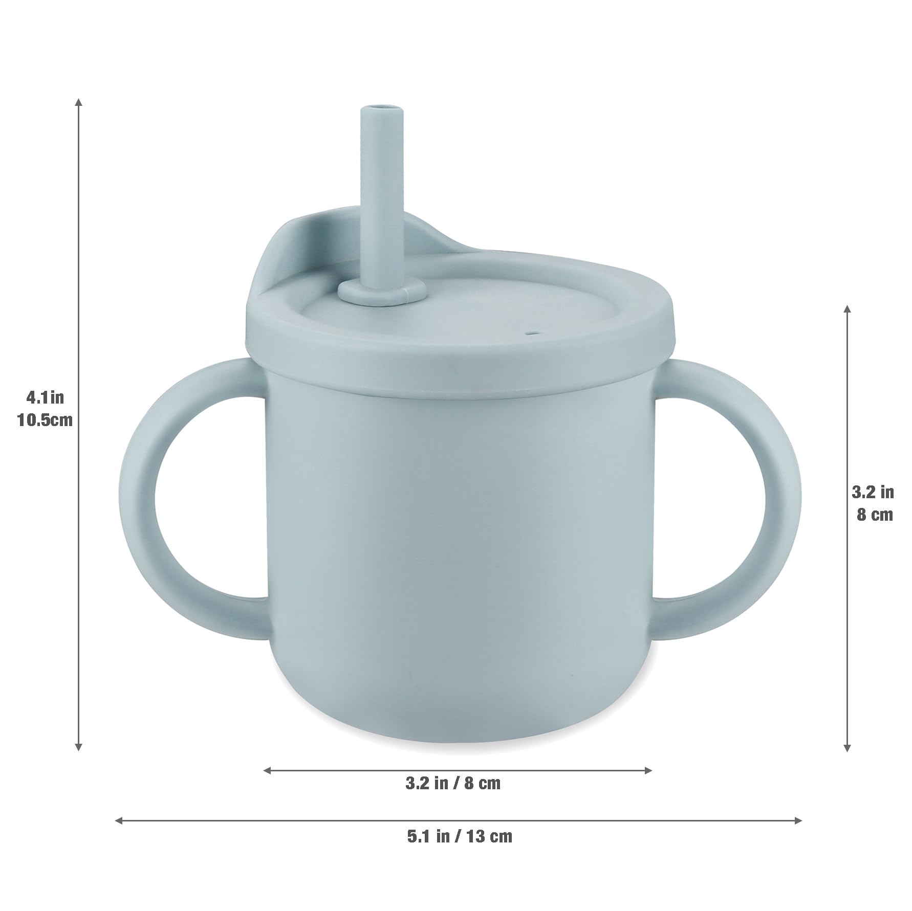 PandaEar light blue feeding set designed to engage kids at mealtimes.