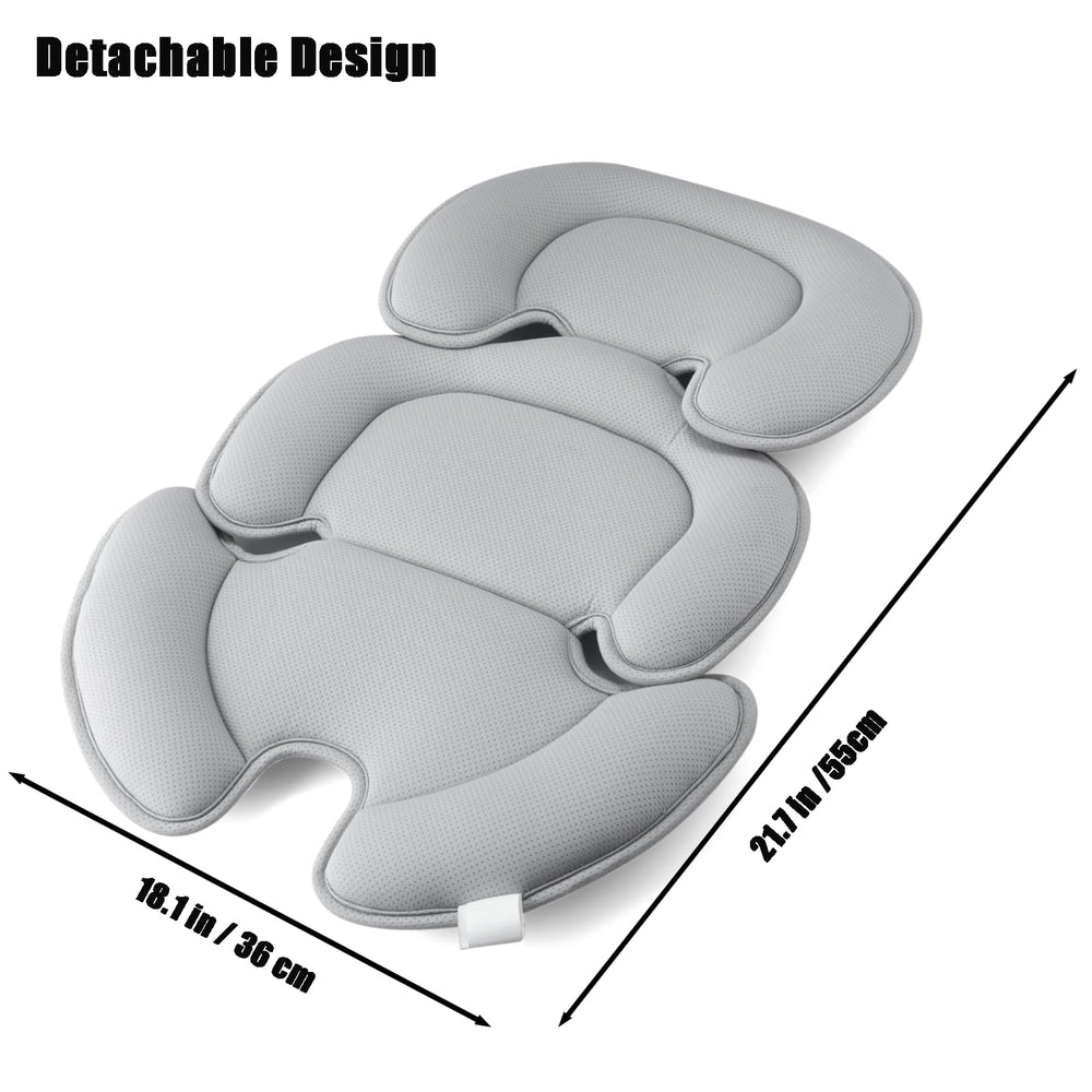 PandaEar machine-washable grey cushion maintains softness after cleanings