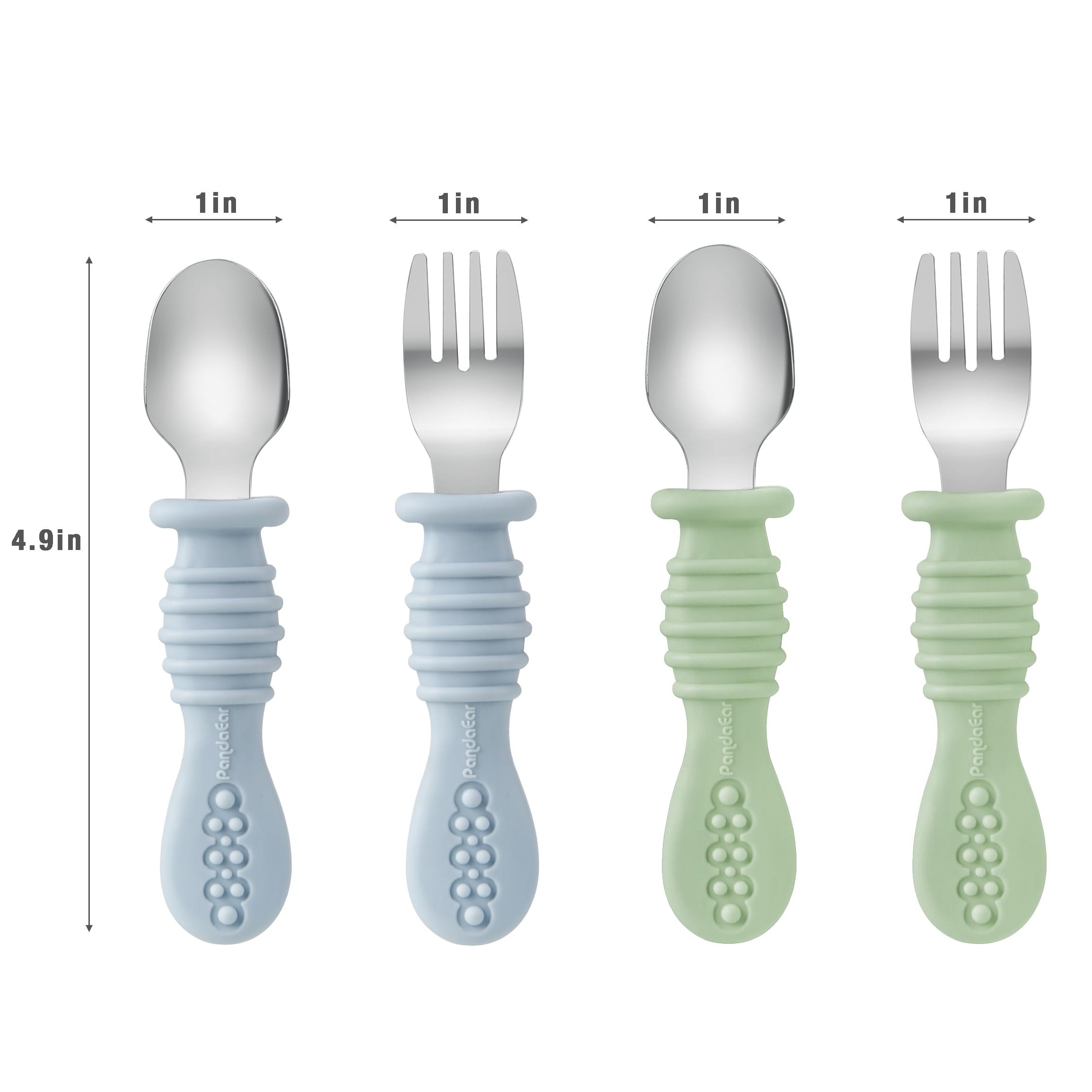 PandaEar silicone set is stain resistant and easy to clean after meals.