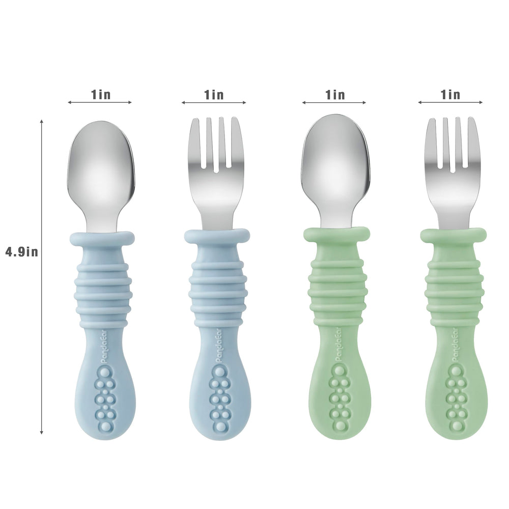 PandaEar silicone set is stain resistant and easy to clean after meals.