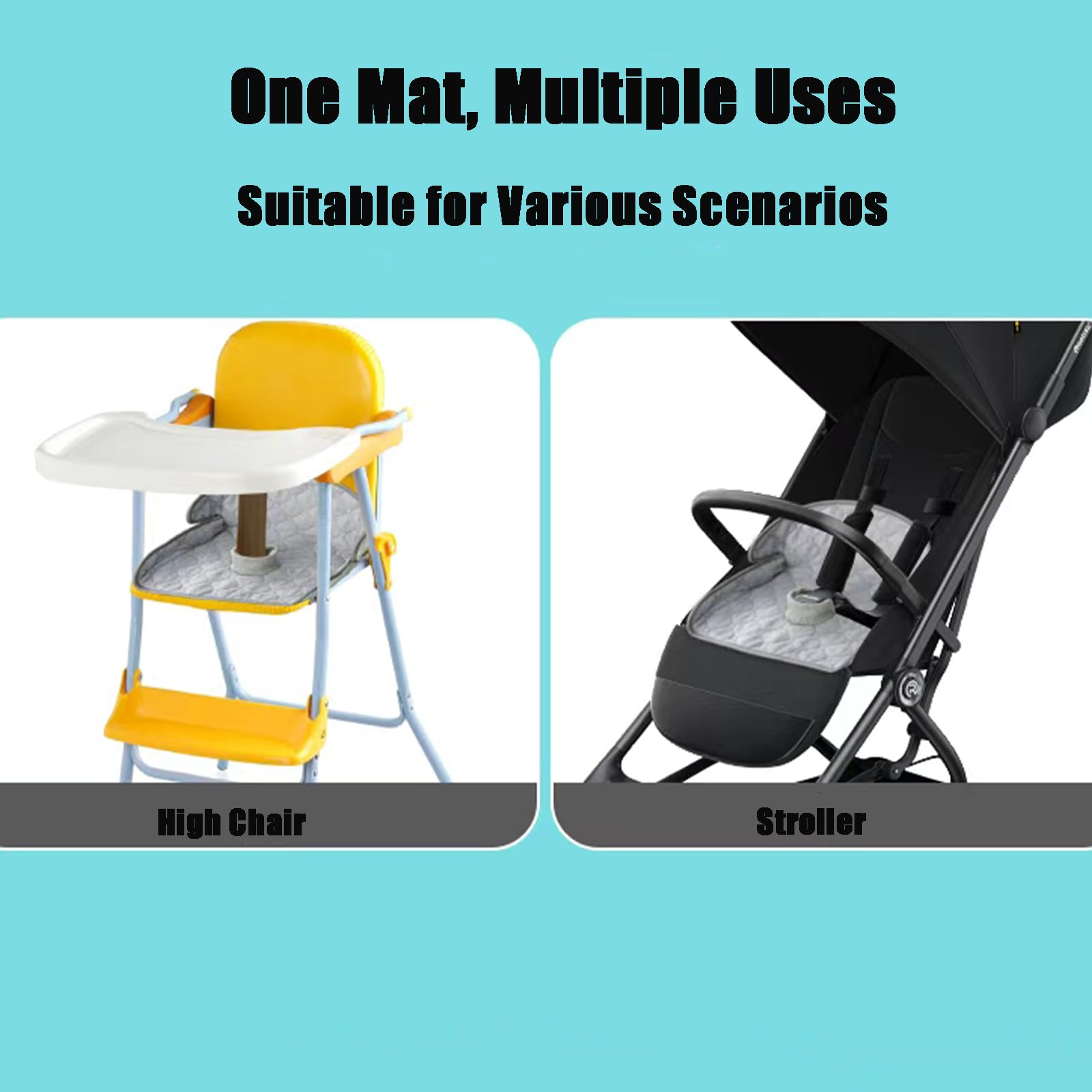 PandaEar multi-use protector guards car seat, stroller, and high chair.